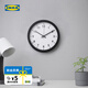 宜家（IKEA）TJALLA蒂亞拉掛鐘客廳時鐘簡約現(xiàn)代客廳大氣簡約網(wǎng)紅鐘表 掛鐘黑色28cm 其他