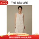THE SEA LIFE歐海一生 連衣裙女新款清新文藝感立體提花無(wú)袖連衣裙Y16962 亞麻色 M