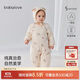babylove嬰兒連體衣加厚冬季衣服夾棉保暖哈衣爬服純棉男女寶寶洋氣棉服