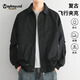 MAYBEYOND飛行員夾克男春季潮牌翻領(lǐng)工裝外套寬松簡(jiǎn)約上衣MW24黑色L