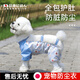 洽苒日本寵物外出衣服狗狗防塵褲小狗四腳衣防水比熊遛狗外出衣服防臟 藍(lán)色防塵褲-棉質(zhì)款_透氣款不防水 S-背長25cm建議3-5斤