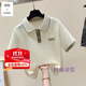 枝甸大童衣服9-14歲女夏季12-15歲女孩衣服短袖女童polo衫2025年新款t 卡其 160 推薦70-90斤
