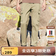 思凱樂(lè )軟殼褲男戶(hù)外加絨休閑褲保暖彈力褲長(cháng)褲女 淺卡其-男 M