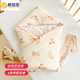 棉加加（Cotton++）新生兒四季包被嬰兒抱被豆豆絨純棉紗布初出生寶寶產(chǎn)房包巾單裹被 豆豆胖熊【秋冬加厚】無(wú)包單 95*95cm【a類(lèi)】