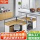 時(shí)仁（ShiRen）辦公家具辦公桌椅組合員工桌電腦桌現代簡(jiǎn)約屏風(fēng)隔斷辦公室卡座 F型兩人位【不含柜】