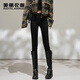 美麗衣櫥（BEAUTIFUL WARDROBE）高腰牛仔褲女款2025秋季新款彈力九分修身顯瘦純色百搭鉛筆小腳褲