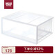 無(wú)印良品（MUJI）聚丙烯收納箱 抽屜式 橫寬型 大 半透明