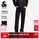 杰克·瓊斯（JACK&JONES）男裝25年秋冬季黑色牛仔褲男士903直筒潮流休閑彈力加絨褲子厚款 E40黑色牛仔 預售11月11日發(fā)貨 38 190 W38/L34