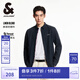 杰克·瓊斯（JACK&JONES）25年男裝長袖襯衫男垂感天絲亞麻男士襯衣商務(wù)休閑內(nèi)搭外穿刺繡 藏藍(lán)E39 S 170