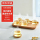 京東京造 玻璃杯 高硼硅泡茶水杯子家居品茗杯100ml六只裝