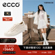 愛(ài)步（ECCO）休閑鞋女 2025時(shí)尚百搭簡(jiǎn)約輕盈牛皮德訓鞋板鞋 柔酷220263 石灰色22026301378 37