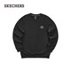 斯凱奇（Skechers）衛(wèi)衣男女同款針織套頭圓領(lǐng)上衣戶外休閑服運(yùn)動(dòng)衣服L323U123 碳黑/0018 2XL
