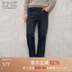 EMZ鄂爾多斯【含綿羊毛】男士牛仔褲質(zhì)感高級百搭顯瘦牛仔褲