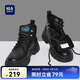 海瀾之家HLA馬丁靴男戶外休閑英倫風(fēng)百搭工裝靴HAAGZM4AB70567 黑色加絨42