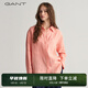 GANT/甘特春夏女士時(shí)尚休閑美式100%亞麻寬松翻領(lǐng)純色長(cháng)袖襯衫 624桃紅色 38