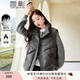 香影（xiangying）灰色羽絨馬甲女2025冬季新款立領(lǐng)寬松休閑馬夾白鴨絨保暖外套 灰色 L