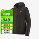 PATAGONIA 男士Houdini戶(hù)外風(fēng)殼皮膚衣薄風(fēng)衣越野跑步外套巴塔哥尼亞24142 BLK黑色 M