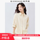 佐丹奴知識分子風(fēng)襯衫女純棉府綢破骨連肩中袖襯衣女05345463