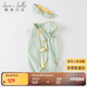 戴維貝拉（DAVE＆BELLA）嬰兒衣服夏裝新生兒抗菌涼感連體衣女寶國(guó)風(fēng)漢服