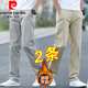 皮爾卡丹【兩條裝】休閑褲子秋冬男加厚款直筒褲潮流褲子男寬松棉質(zhì)男長(cháng)褲 【春秋款】淺灰+卡其 31 【腰圍2尺4】