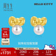 周生生珍珠黃金耳釘一對HelloKitty三麗鷗足金蝴蝶結耳飾92634E定價(jià)