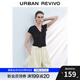 UR2025秋季新款女裝簡(jiǎn)約設計感披肩式修身短袖T恤UWU450013 寶藍 M