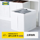 宜家（IKEA）SKUBB思庫(kù)布儲(chǔ)物盒收納盒內(nèi)衣收納分層分類袋衣柜臥室學(xué)生宿舍 白色3件盒31x34x33cm