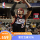 MITCHELL & NESS官方Mitchell&Ness76人艾弗森球衣00-01賽季球迷版復古運動(dòng)背心 黑色1 XL
