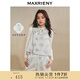 MAXRIENY【商場同款】貴雅新中式馬甲上衣女國風(fēng)立領(lǐng)吊墜盤扣馬夾 綠花 M 02/36