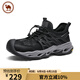 駱駝牌 戶(hù)外運動(dòng)防滑耐磨透氣網(wǎng)面透水速干溯溪鞋 P15M307012 黑色 41