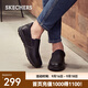 斯凱奇（Skechers）商務(wù)休閑皮鞋男一腳蹬工作鞋舒適低幫休閑鞋流行正裝鞋 77157 黑色/BLK 42