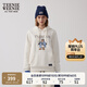 Teenie Weenie小熊加絨衛衣女秋冬學(xué)院風(fēng)休閑索羅娜連帽衛衣套頭衫 象牙白 M (165)