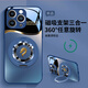 斯美 適用iPhone13手機殼蘋(píng)果13promax液態(tài)玻璃保護套蘋(píng)果13Pro新款全包散熱360旋轉支架創(chuàng  )意龍騰潮牌 蘋(píng)果13ProMax【海軍藍】曲線(xiàn)龍騰F576 金屬漆玻璃殼+360磁吸支架F5