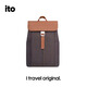 ITOPORCINI BACKPACK系列 商務(wù)旅行時(shí)尚電腦包女士雙肩包暮棕16L