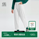 KOLON SPORT/可隆運(yùn)動(dòng)褲 女子戶外哈倫版型露營(yíng)防潑水寬松高腰長(zhǎng)褲 LKLP4ST562-CR 米白 170/L