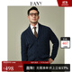 漢尼（HANY）【粗針加厚青果領(lǐng)毛衣】針織衫男外套男士商務(wù)男裝開(kāi)衫休閑秋季 溫斯洛深郁藍 【青果領(lǐng)】 XL 【建議150-170斤】