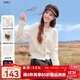 百圖（betu）女裝2025年秋季新款針織開(kāi)衫蝴蝶紐扣裝飾彩點(diǎn)針織外套女2509T53 米白 L