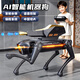 活石（LIVING STONES）機器狗智能AI機器人遙控車(chē)兒童玩具男孩3-6-8-10-12歲生日禮物 AI智能編程機器狗【可打水彈】BK 二三四五六周歲小學(xué)生