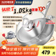 歐樂(lè )菲（OLOFE）純鈦0涂層炒鍋真鈦鍋老關(guān)東純鈦鏡面超輕鈦無(wú)涂層家用炒鍋32cm