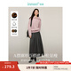 茵曼（INMAN）簡(jiǎn)約通勤百褶半身裙2025春秋女裝新款A字大擺顯瘦中長(cháng)款裙子 貴族灰-秋冬款 順滑毛感 S