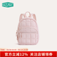 BAGSMART雙肩包迷你書(shū)包初中生女包輕便旅行出差通勤小眾設計小背包旅行包 粉色