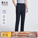 雅戈?duì)枺╕OUNGOR）休閑褲男士春夏季青年男休閑褲免燙長褲2025新品合款3色 藏青 32 175/80A