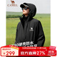 駱駝戶外夾棉沖鋒衣硬殼防水外套男2024新款防雨進藏登山服女