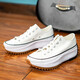 匡威（Converse）低幫帆布鞋女 Run Star Hike 時(shí)尚厚底運動(dòng)休閑鞋 168817 38