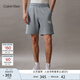 Calvin Klein Jeans夏季男士字母疊印ck松緊腰純棉休閑運動(dòng)針織短褲J324250 PN6-椰青灰 XL