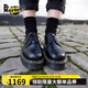 馬丁大夫（Dr.Martens）博士1461 Bex秋新款爆款通勤光面皮小厚底皮鞋單鞋 黑色 38