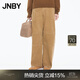 江南布衣（JNBY）【商場同款】25秋新品休閑褲女寬松燈芯絨工裝褲5P9E11320 253/茶卡其 S