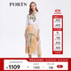 PORTS寶姿春夏新款女裝時(shí)尚印花半身裙百褶裙LM8S049MPP025 SIL GREEN PRINT M (6)