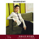 MAXRIENY貴雅精致風(fēng)釘珠小香外套修身顯瘦上衣 米白 M