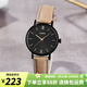 卡西歐（CASIO）手表女 指針系列 輕奢簡約休閑女表 大表盤石英表學(xué)生表 LTP-VT02BL-1A